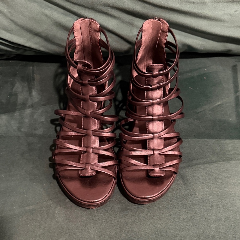 Via Spiga Black Strappy Women's Sandal